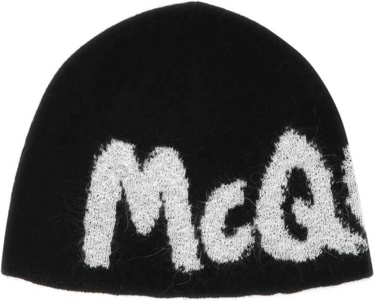 Alexander mcqueen Stijlvolle Winter Beanie Hoed Zwart Heren