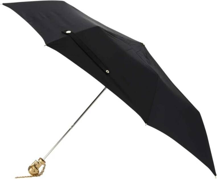Alexander mcqueen Stijlvolle Zwarte Nylon Paraplu Zwart Dames
