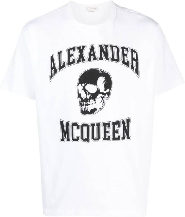 Alexander mcqueen Stijlvolle zwarte T-shirt met schedellogo Zwart Heren