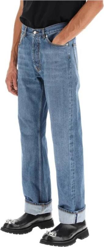 Alexander mcqueen Straight Jeans Blauw Heren