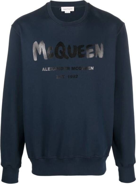 Alexander mcqueen Sweaters Blue Blauw Heren