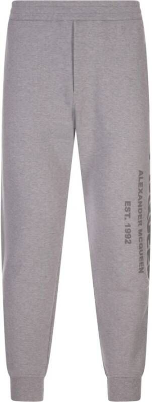 Alexander mcqueen Grijze Joggers met Graffiti Print voor Heren Grijs Heren
