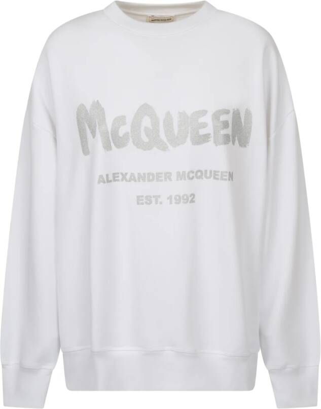 Alexander mcqueen Sweatshirt -logo Wit Dames