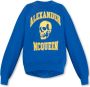 Alexander mcqueen Blauwe Katoenen Sweatshirt met Bedrukt Voorpaneel Blauw Dames - Thumbnail 1