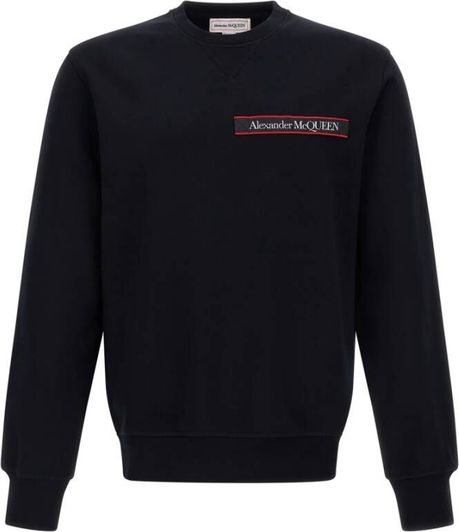 Alexander mcqueen Luxe Felpe Sweatshirt voor Vrouwen Black Dames
