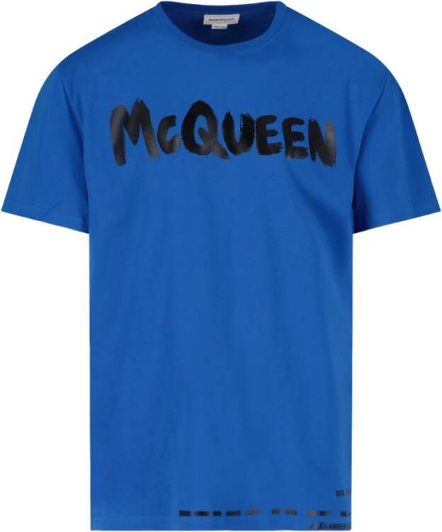 Alexander mcqueen T-shirt Blauw Heren