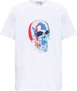 Alexander mcqueen T-shirt met logo Wit Heren