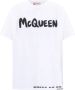 Alexander mcqueen Bedrukte Graffiti Logo T-shirts en Polos White Heren - Thumbnail 1