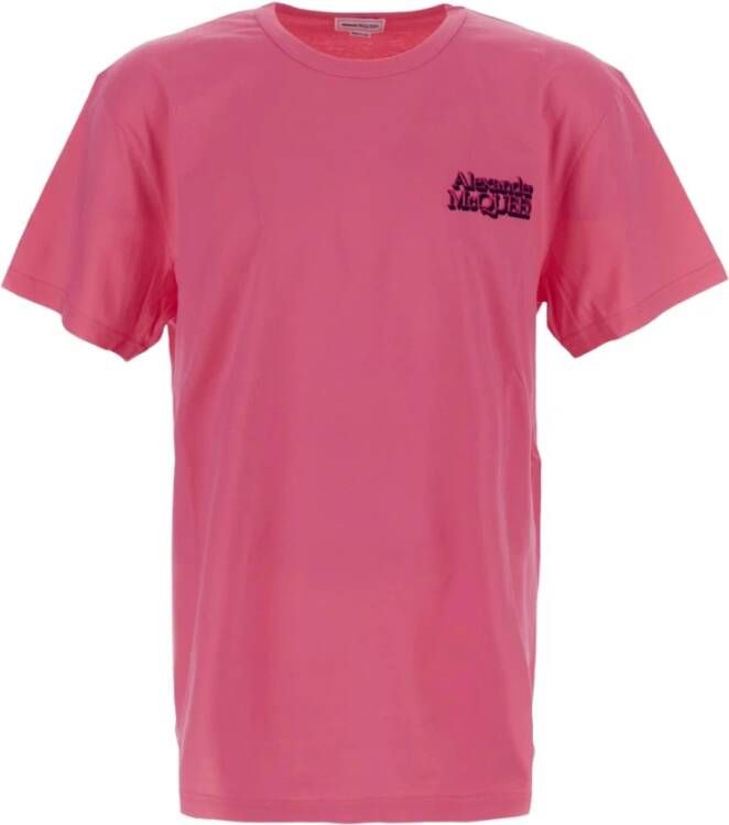 Alexander mcqueen T-shirt Roze Heren