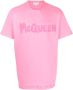 Alexander mcqueen Roze T-shirt met korte mouwen en 'McQueen Graffiti' logo Pink Heren - Thumbnail 3