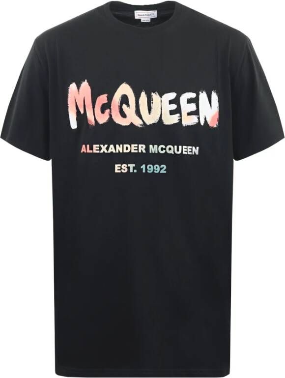 alexander mcqueen T-Shirt Solarized Zwart Heren