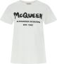 Alexander mcqueen Witte T-Shirt Regular Fit 100% Katoen White Dames - Thumbnail 1