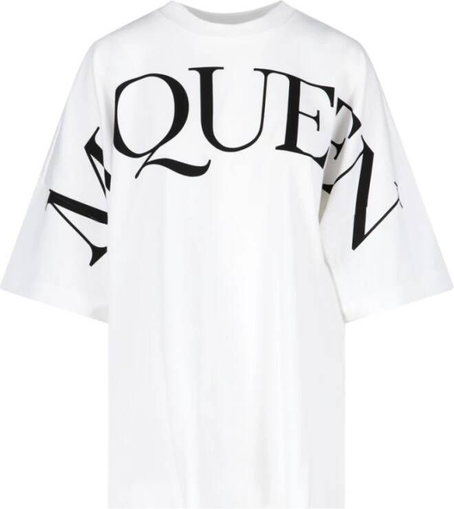 Alexander mcqueen Luxe Logo T-Shirt White Dames