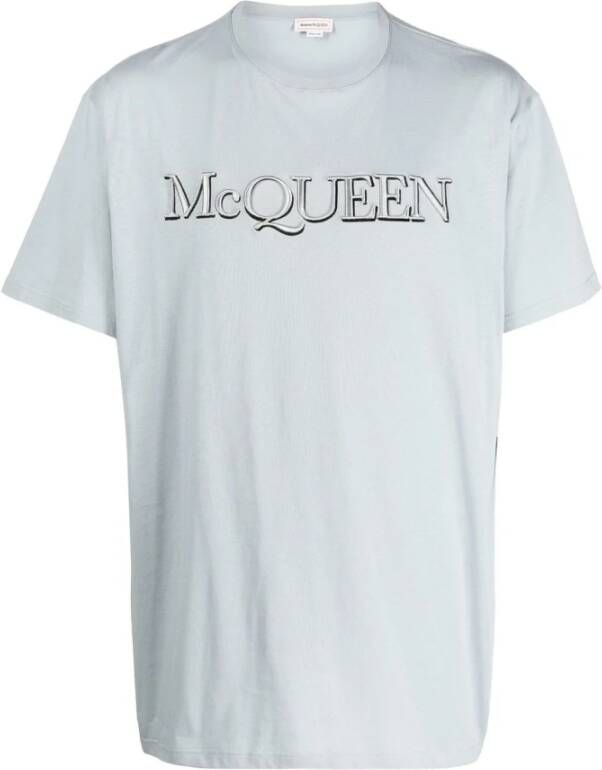 Alexander mcqueen T-shirts and Polos Clear Blue Blauw Heren