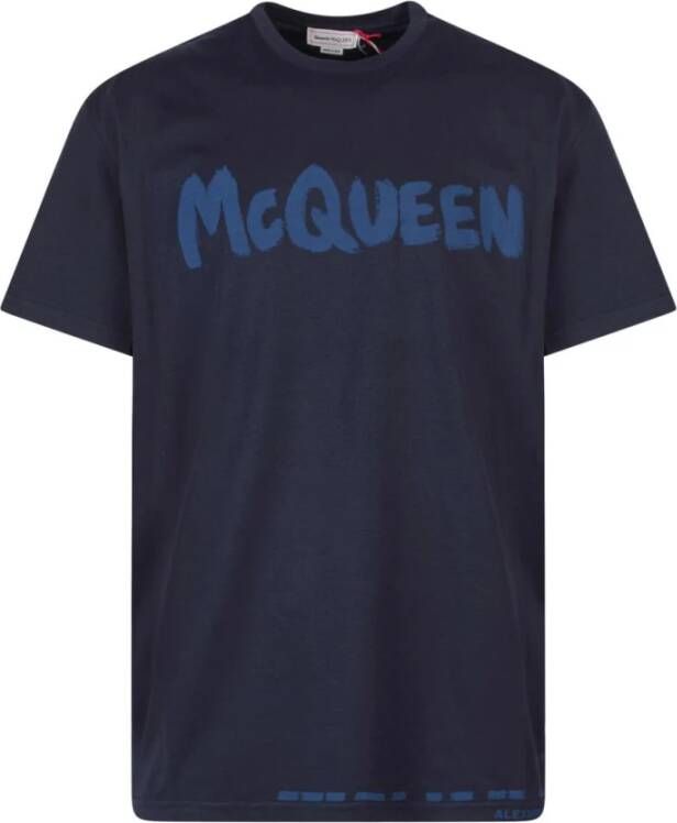 Alexander mcqueen T-shirts Blauw Heren