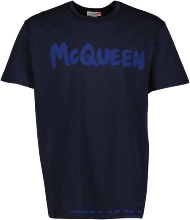 alexander mcqueen T-shirts Blauw Heren