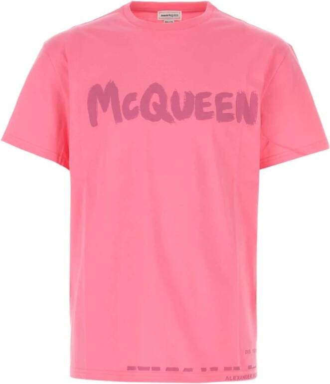 alexander mcqueen T-Shirts Roze Heren