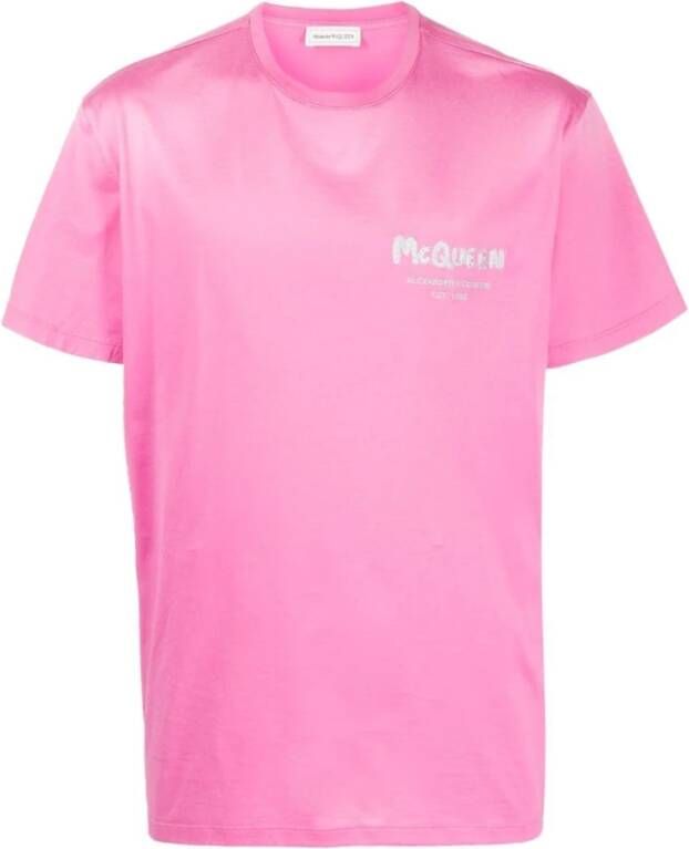 Alexander mcqueen T-Shirts Roze Heren