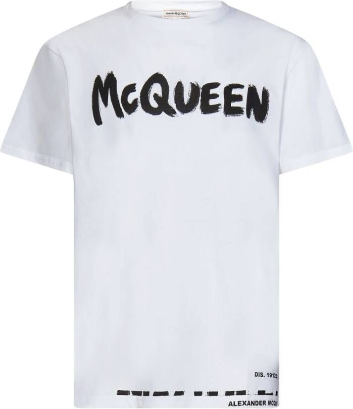 Alexander mcqueen Witte T-shirts en Polos van Wit Heren