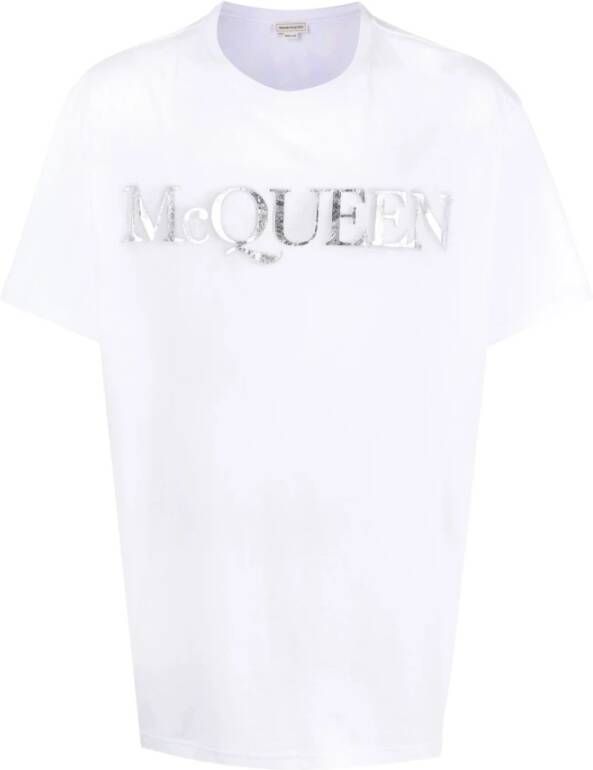 Alexander mcqueen Logo T-shirt in diverse kleuren White Heren