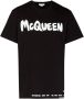 Alexander mcqueen Zwarte McQueen Graffiti T-shirt voor Heren Zwart Heren - Thumbnail 1