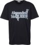 Alexander mcqueen Zwart Logo Grafische T-shirt Ronde Hals Black Heren - Thumbnail 1