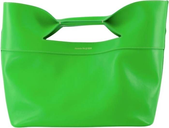 Alexander mcqueen The Bow Bag Grootte: Tu Presta Color: Green Groen Dames
