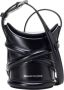 Alexander mcqueen Zwarte Leren Curve Micro Tas Black Dames - Thumbnail 3