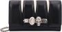 Alexander mcqueen The Slash Leren Clutch Zwart Dames - Thumbnail 1