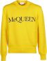 Alexander mcqueen Logo -trui Grootte: L Presta kleur: geel Heren - Thumbnail 3