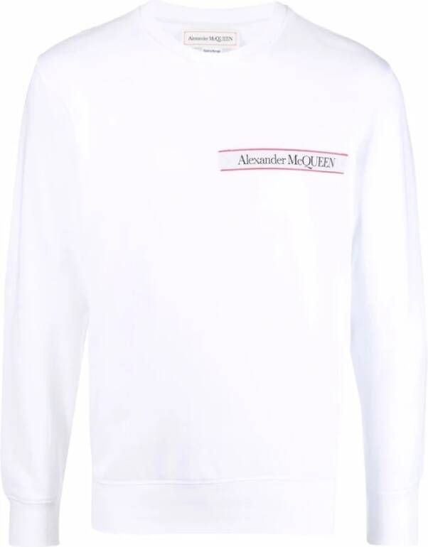 Alexander mcqueen Logo Sweatshirt White Heren