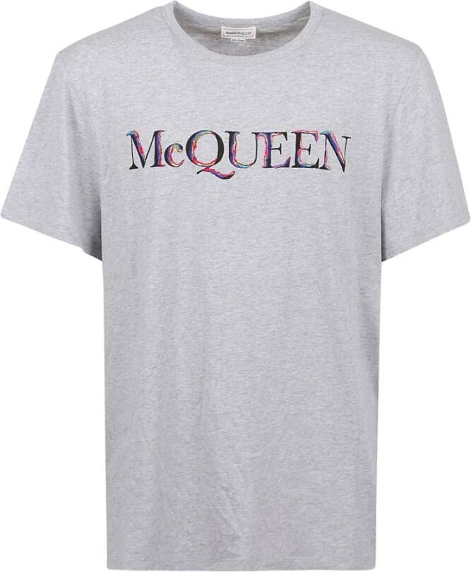 Alexander mcqueen Upgrade je casual garderobe met deze lichtgrijze mix T-shirt Grijs Heren