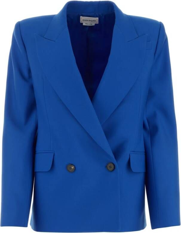 Alexander mcqueen Verhoog je garderobe met stijlvolle blazer Blauw Dames