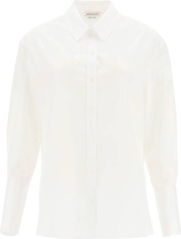 Alexander mcqueen Verrijk je garderobe met deze katoenen blouse White Dames