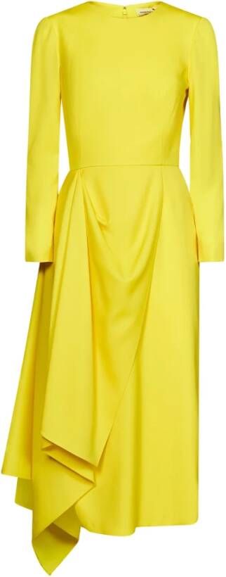 Alexander mcqueen Vrouwen kledingjurk geel aw22 Geel Dames
