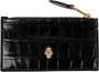 Alexander mcqueen Leren ritsportemonnee 5 vakken Black Dames - Thumbnail 1