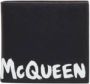 Alexander mcqueen Stijlvolle Billfold 8Cc Portemonnee Zwart Wit Leer Zwart Heren - Thumbnail 1
