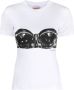 Alexander mcqueen Stijlvolle dames T-shirt met hak en zoolhoogte White Dames - Thumbnail 1