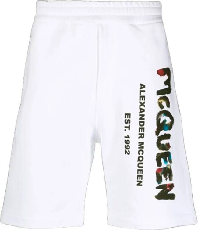 alexander mcqueen Witte casual shorts voor heren Wit Heren