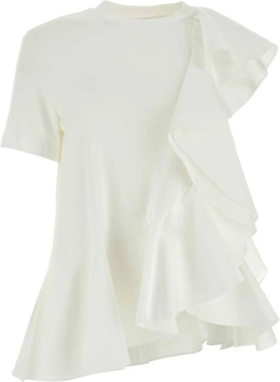 Alexander mcqueen Witte katoenen blouse White Dames