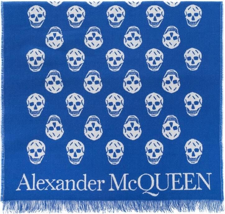 Alexander mcqueen Wollen sjaal Blauw Dames