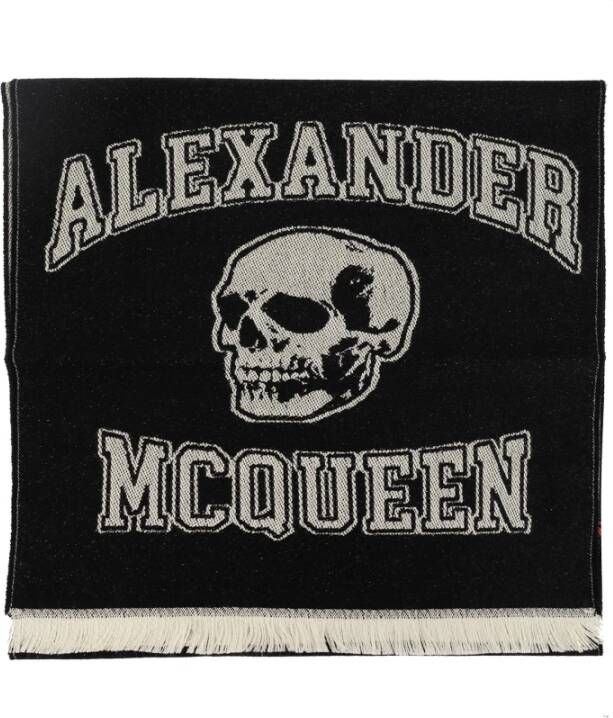 Alexander mcqueen Wollen sjaal Zwart Heren