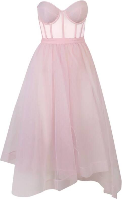 Alexander mcqueen Women Clothing Dress Pink Ss23 Roze Dames