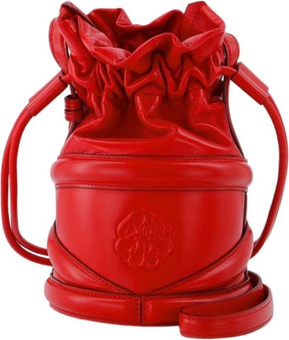 Alexander mcqueen Zachte curve -tas in rood leer Rood Dames