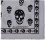 Alexander mcqueen Skull Print Wollen Sjaal Blauw Zwart Meerkleurig Dames - Thumbnail 1