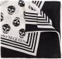 Alexander mcqueen Skull Logo Zijden Sjaal Black Dames - Thumbnail 1