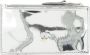 Alexander mcqueen Stoere Glamour Leren Portemonnee met Skull Decoratie Grijs Dames - Thumbnail 1