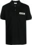 Alexander mcqueen Zwart katoenen poloshirt met logopatch Zwart Heren - Thumbnail 1
