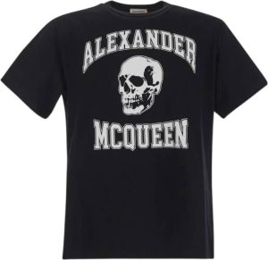 Alexander mcqueen Zwart Varsity Logo T-Shirt Zwart Heren