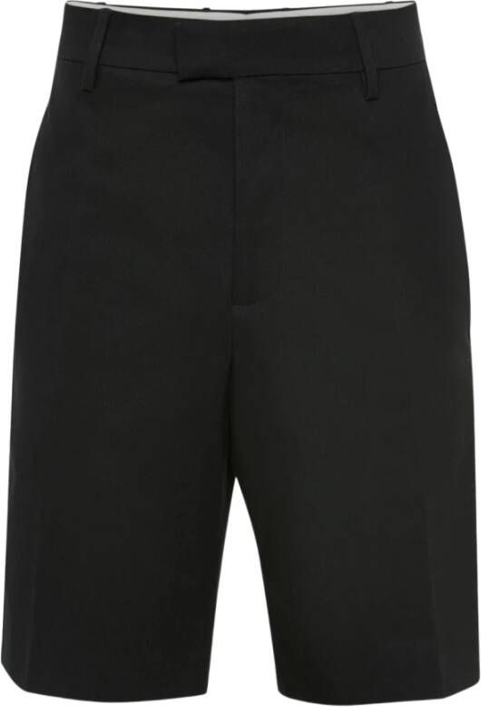 Alexander mcqueen Zwarte Katoenen Tailored Bermuda Shorts Zwart Heren